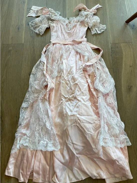 Vintage Gunne Sak Victorian-Style Dress with Ribbon Accents - Picture 4 of 16